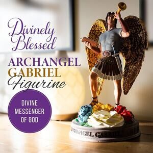 Divinely Blessed Archangel Gabriel Statue Angel Figurine 13”